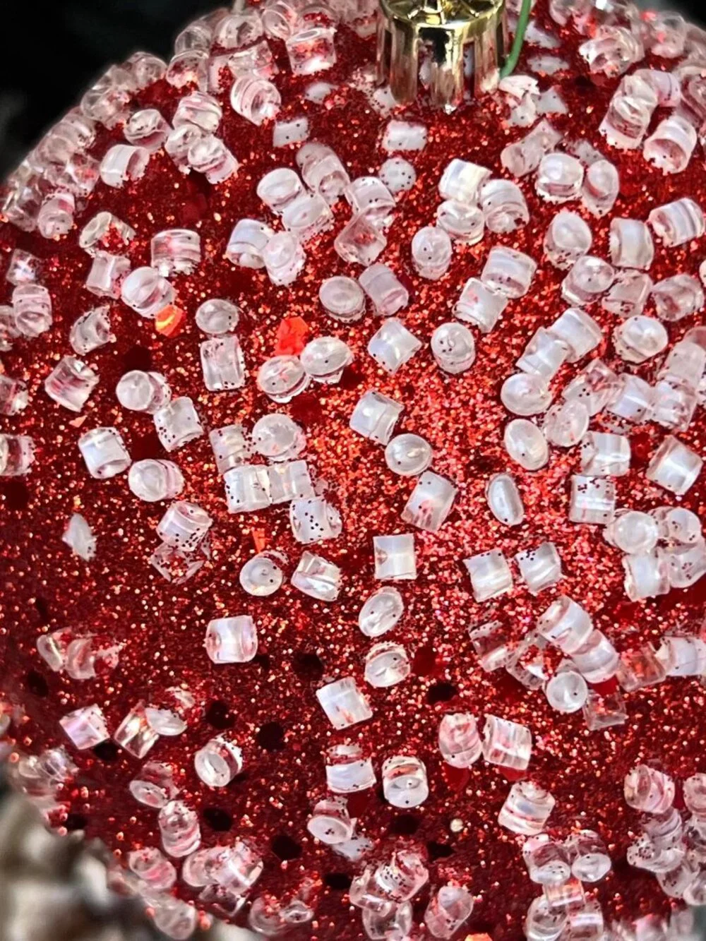 Vickerman Glitter Hail Ball Ornament Christmas Decor Holiday Decoration Gift